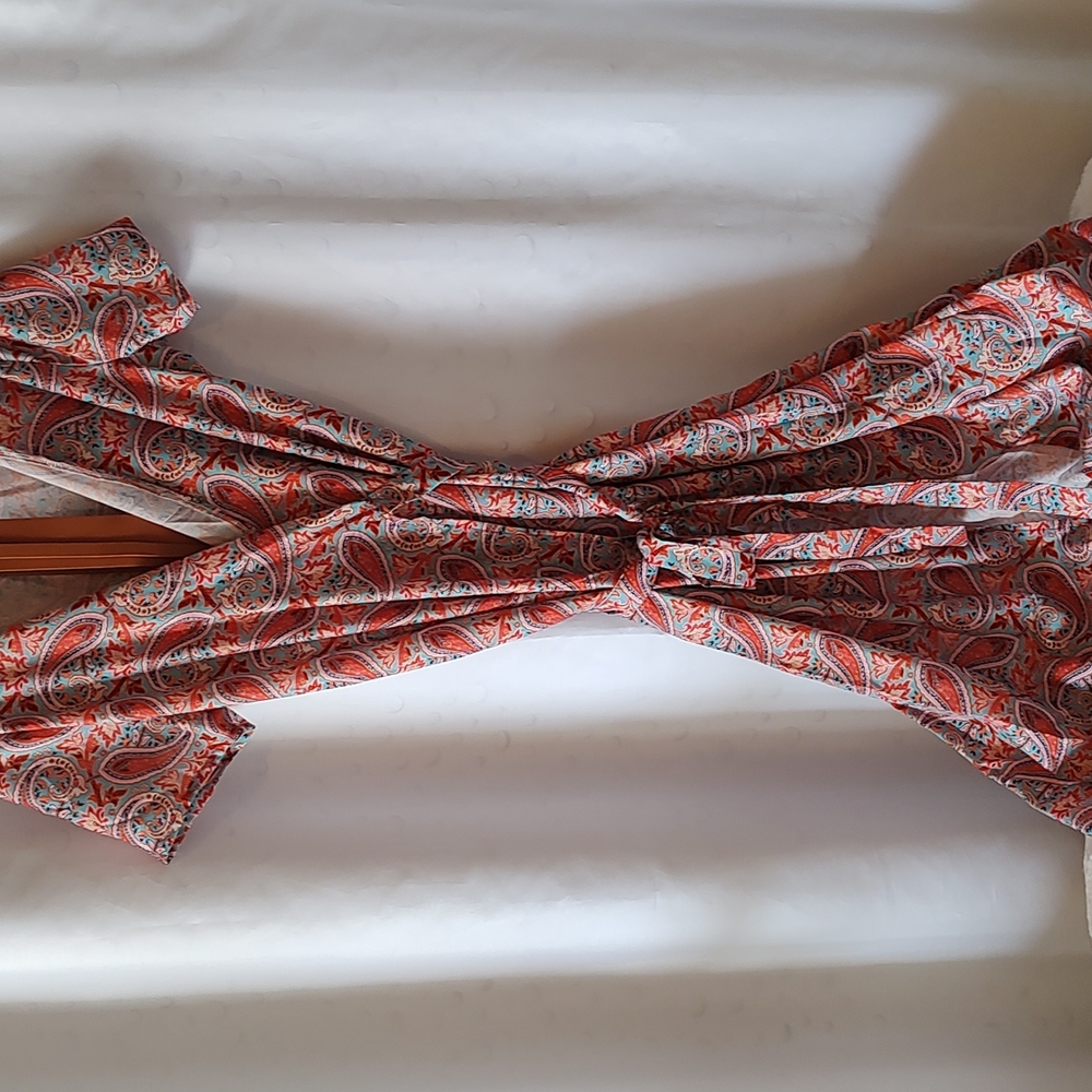 Beautiful wrap dress with belt, never worn.